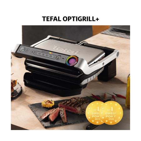 Гриль Tefal OptiGrill+ Waffle Inox GC716D12 Зображення