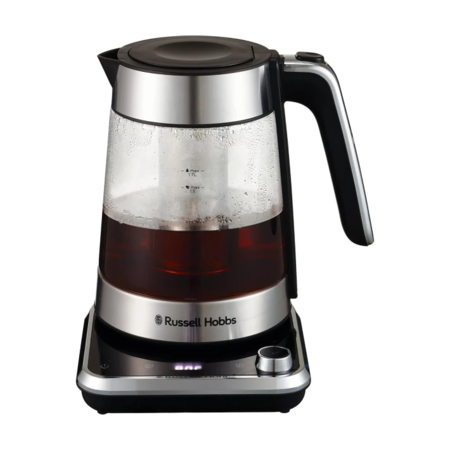 Електрочайник Russell Hobbs 26200-70 Attentiv Kettle, 1.7л, Strix, скло, база зі сховищем для шнура, сірий (ER26200-70) Изображение