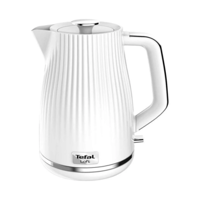 Tefal електрочайник ko250130 loft, 2400вт, 1,7л., білий (E-KO250130) Зображення
