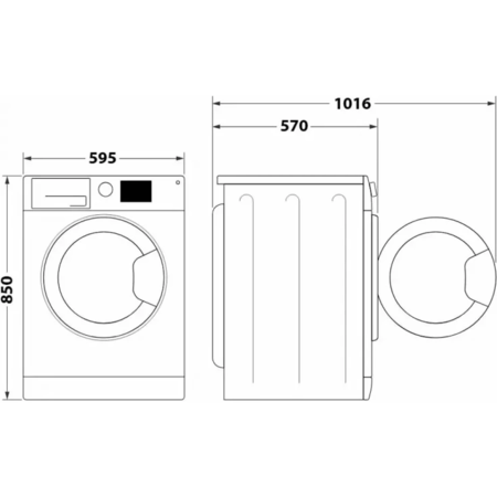 Прально-сушильна машина Whirlpool FFWD 8649 BV UA Изображение