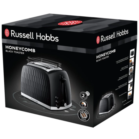 Тостер Russell Hobbs 26061-56 Honeycomb Black Изображение