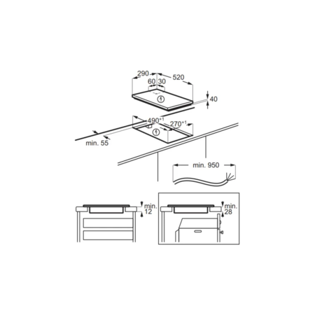Варильна поверхня Electrolux LHR3233CK (688464-01) Изображение