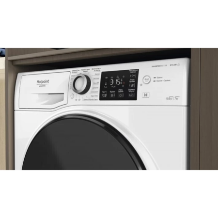 Пральна машина із сушаркою Hotpoint-Ariston NDB10570DAUA Изображение