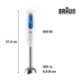 Блендер Braun MQ 20236 M WH Изображение