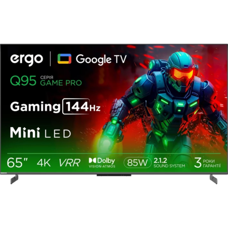 Телевізор Ergo 65MQ95 Game PRO Зображення