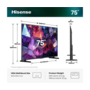 Телевізор Hisense 75E7S PRO Зображення