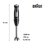 Блендер BRAUN MultiQuick 5 Pro MQ55254MBK Зображення
