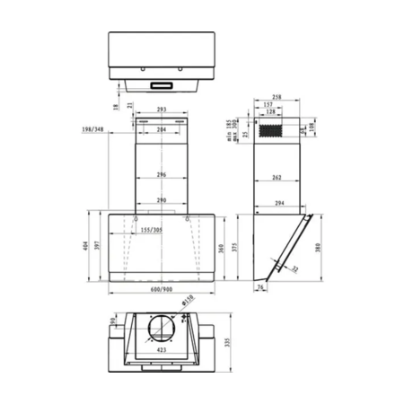 Кухонна витяжка Gorenje - WHI 649 EXBG Зображення