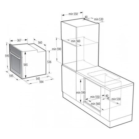 Духова шафа електрична Gorenje BOS67372CLI Зображення