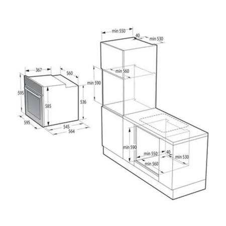 Духова шафа Gorenje BOS 6737 E20FBG Зображення