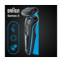 Електробритва Braun Series 5 51-M1000s black/mint Зображення