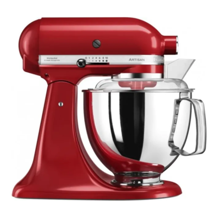 Планетарний міксер KitchenAid Artisan 5KSM175PSEER з відкидним блоком червоний Зображення