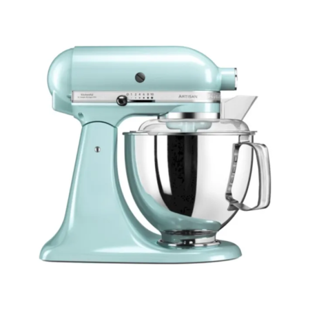 Кухонна машина KitchenAid Artisan 4,8л 5KSM175PSEIC з відкидним блоком крижаний блакитний Зображення