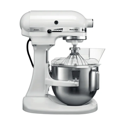 Кухонний комбайн KitchenAid Heavy Duty 4,8 л 5KPM5EWH з відкидним блоком білий Зображення