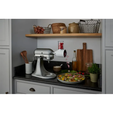 Планетарний міксер KitchenAid Artisan 5KSM125ECU з відкидним блоком сріблястий Зображення