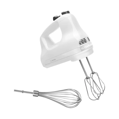 Міксер KitchenAid CLASSIC 5KHM5110EWH ручний 5 швидкостей білий Зображення