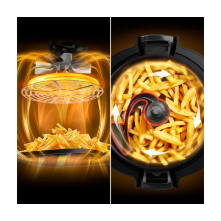 Мультиварка-мультипіч Tefal MY741CF1 Multicook Actifry, 1334Вт, чаша-6л, сенсорне керув., 14 програм, метал/пластик, чорний (ERMY741CF1) Зображення