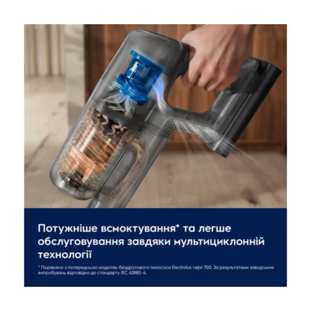 Пилосос акумуляторний Electrolux EP72AB21UG (900402443) Изображение