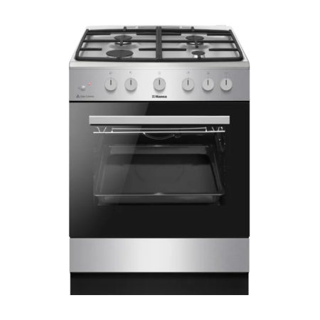 Плита Hansa FCGS61129H газова, 70л, 60x60см, чавун, нерж (ERFCGS61129H) Зображення