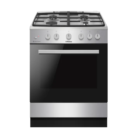 Плита Hansa FCGS61129H газова, 70л, 60x60см, чавун, нерж (ERFCGS61129H) Зображення