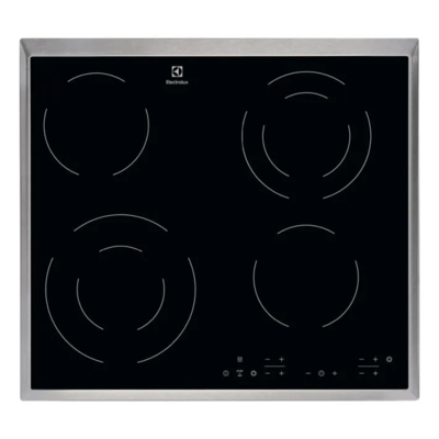 Варильна поверхня Electrolux електрична склокерамічна, 60см, чорний EHF6342XOK Изображение