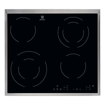 Варильна поверхня Electrolux електрична склокерамічна, 60см, чорний EHF6342XOK Зображення