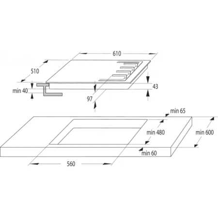 Варильна поверхня Gorenje - GTW 641 KB (3838782523748) Зображення