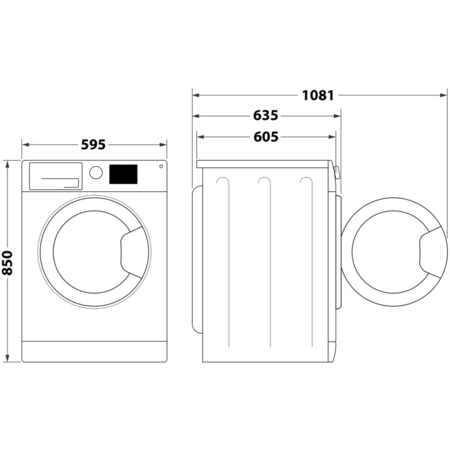 Пральна машина із сушаркою Whirlpool FFWDB 1176258 BCV UA Изображение