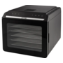Сушарка для продуктів Gorenje FDK600DB 580Вт, піддонів - 6x1.5см, діаметр - 25см, макс - 75°С, дисплей, пластик+метал, чорний (ERFDK600DB) Зображення