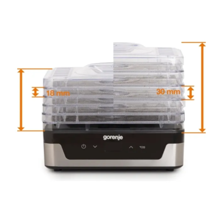 Сушаркадля овочів та фруктів Gorenje FDK400DE (953802-01) Зображення