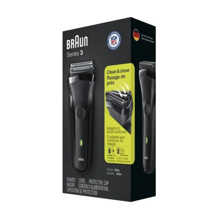 Електробритва BRAUN 300 Series 3 Black Зображення