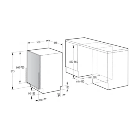 Посудомийна машина Gorenje GV520E10 Зображення