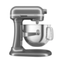 Кухонний комбайн KitchenAid Artisan 6,6 л 5KSM70SHXECU з підйомною чашею, сріблястий Зображення