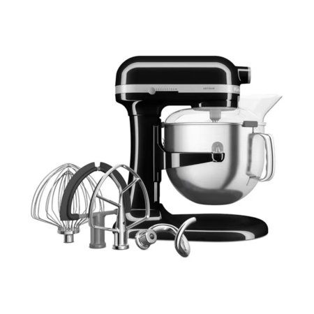 Кухонний комбайн KitchenAid Artisan 6,6 л 5KSM70SHXEOB з підйомною чашею, чорний Зображення