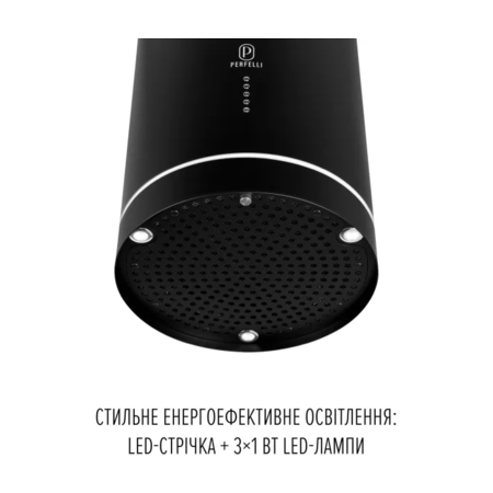 Кухонна витяжка Perfelli FLOW 35PEB NERO Зображення