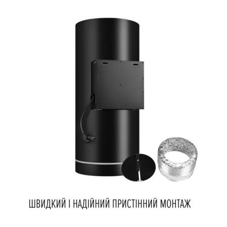 Кухонна витяжка Perfelli FLOW 35PEB NERO Зображення