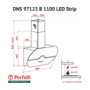 Кухонна витяжка Perfelli DNS 97123 B 1100 BL LED Strip Зображення