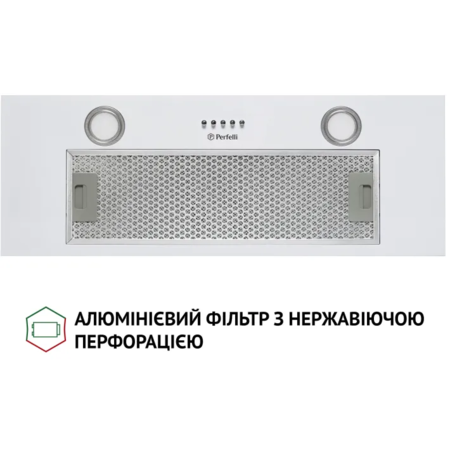Кухонна витяжка Perfelli BI 7652 WH 1000 LED Зображення