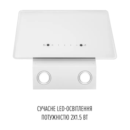 Кухонна витяжка Perfelli VIO 6HW BIANCO Зображення
