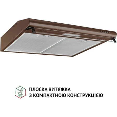 Кухонна витяжка Perfelli PL 6144 Dark BR LED Зображення