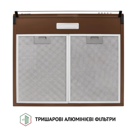 Кухонна витяжка Perfelli PL 6144 Dark BR LED Зображення