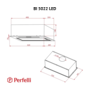 Кухонна витяжка Perfelli BI 5022 WH LED Зображення