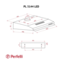 Витяжка PERFELLI PL 5144 W LED Зображення