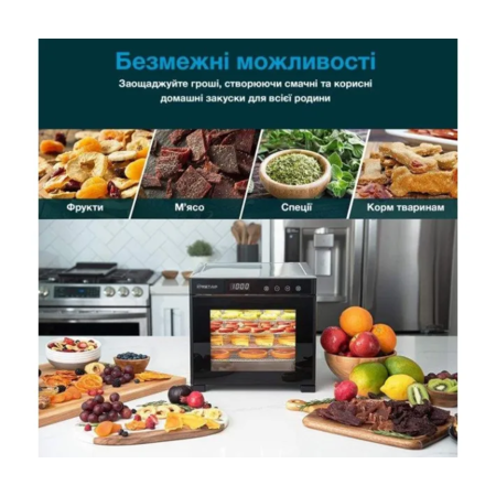 Сушарка для овочів і фруктів WetAir WFD-K650S Зображення