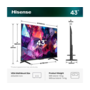 Телевізор Hisense 43E7S PRO Зображення