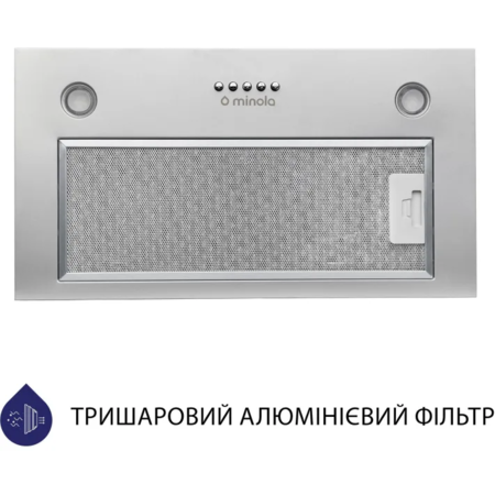 Кухонна витяжка Minola HBI 5627 GR 1000 LED Зображення