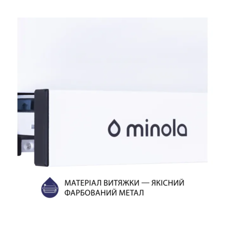 Кухонна витяжка Minola HTL 6614 WH 1000 LED Зображення