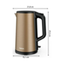 Електрочайник Tefal double layer ss ki583c10 (E-KI583C10) Зображення