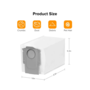 Мішки RoboRock Disposable Dust bag 8.02.0238 (Q7 TF+, Q10 VF+, QR 798, 5AE, 5V1, 5A1, Edge, 10R, 10, Z70, Curv 2 Flow, Curv 2 Pro) Зображення