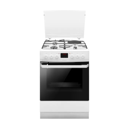 Плита з комбі. вар. поверхнею Hansa FCMW68209, 60х60см, 62л, емаль, газ контр., дисплей, білий (ERFCMW68209) Зображення